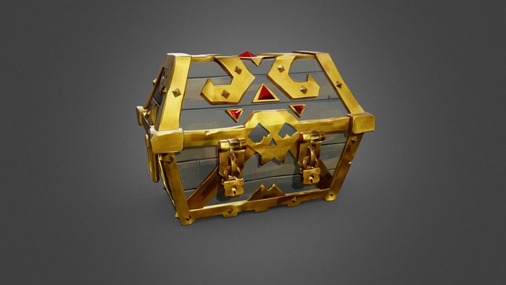 Sea of Thieves - Captain Chest (Treasure Chest) 3D Model