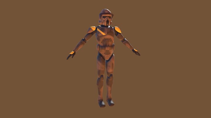 CGI Geonosis Arf Trooper 3D Model
