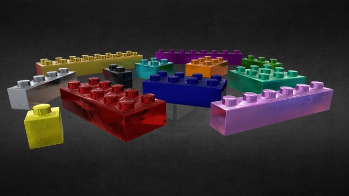 LEGO bricks pack 3D Model