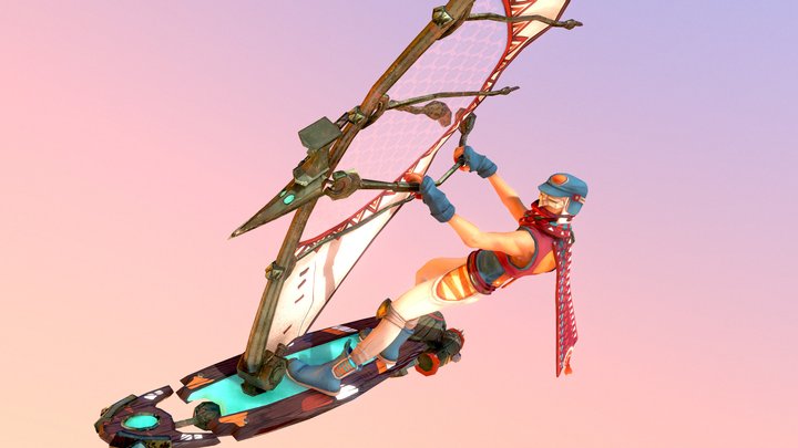 PEAK - Windsurfer 3D Model