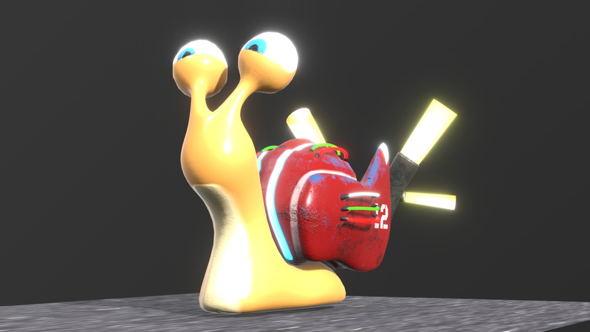 Turbo Snail - 3D model by Malakai Gregory (@MalakaiGregory1) [4c77ede ...