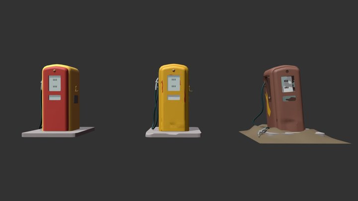 3 Object 3D Model