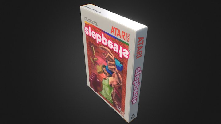 Stepbeats Atari 2600 Box 3D Model