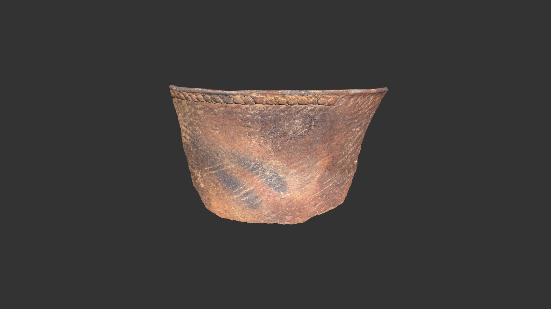 Pee Dee Complicated Stamped Jar Rim (700p2501-D)