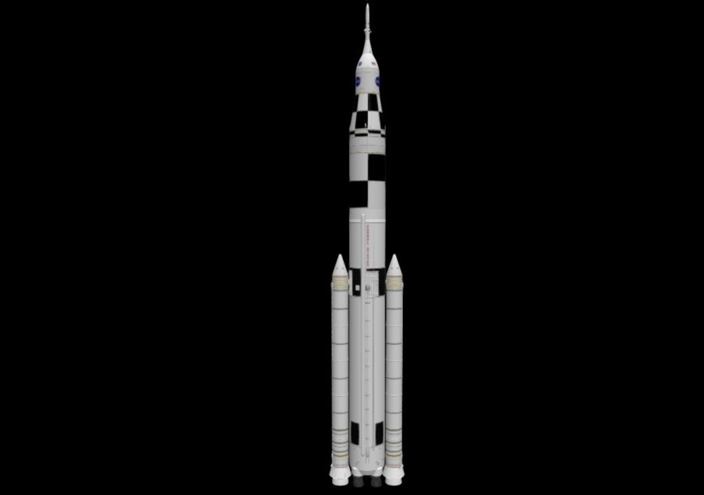 SLS Block 1-B 'painted' Cross Section - 3D Model By ArcturusVFX ...