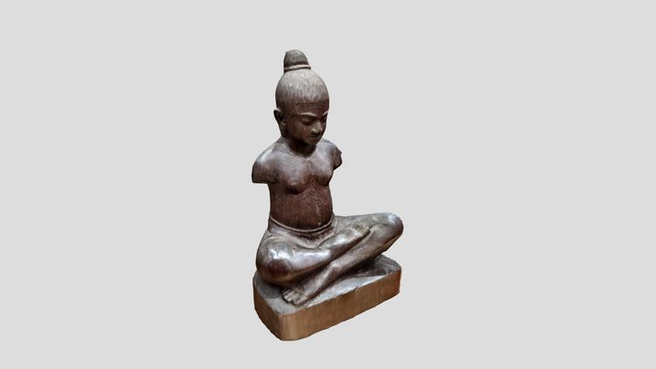 Jayavarman VII wood carving (Cambodia) 3D Model