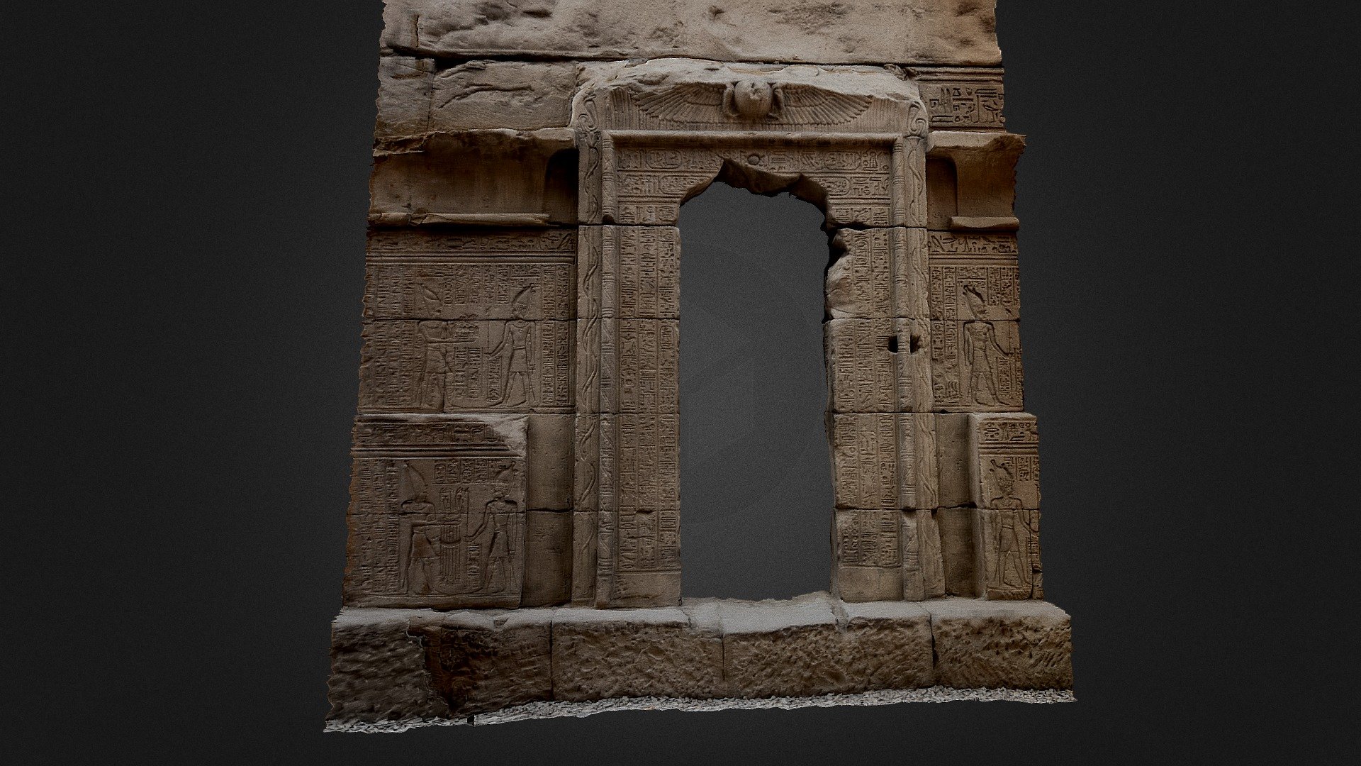 Ancient Egyptian Doorway, Karnak 3D model by Grant Bettinson