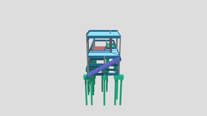Proj. 159 - Est.Completo Piscina Maximo Carrara 3D Model