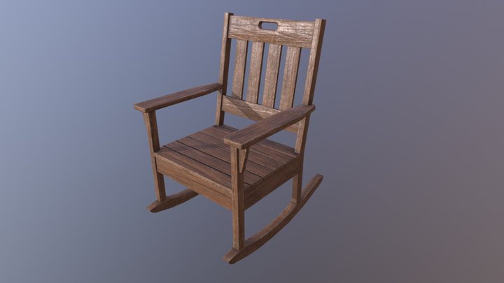 Rocking Chair Palisander 3D Model