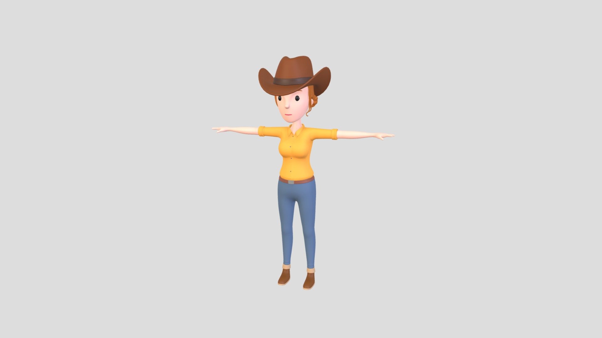 Cartoongirl035 Cow Girl Buy Royalty Free 3d Model By Bariacg [4c7e4d3