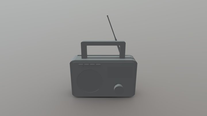 Radio (No Texture) 3D Model