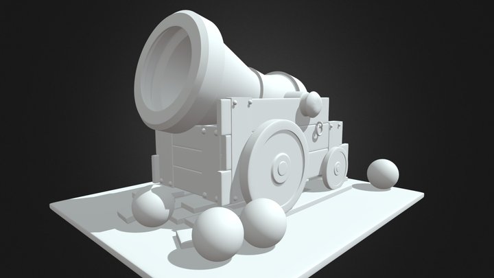 OLD CANNON 3D Model
