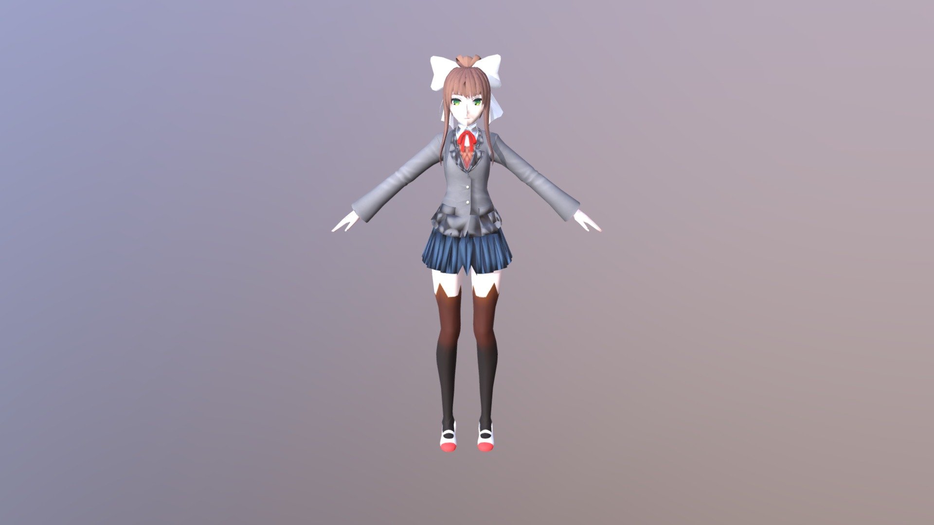 Monika Download Free 3d Model By Asifsaj [4c80b8e] Sketchfab