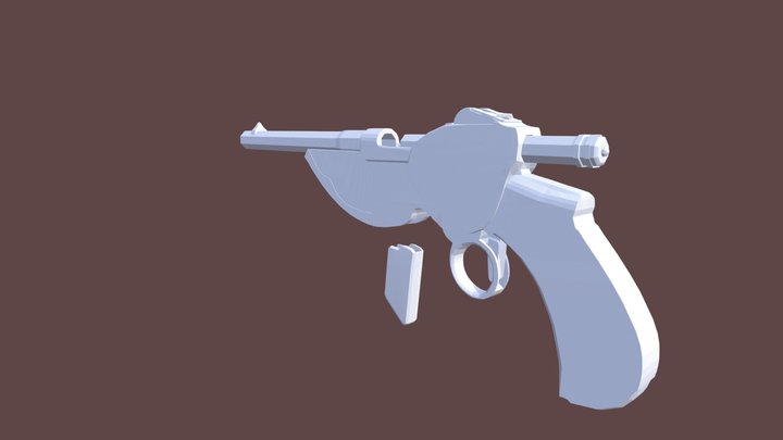 Bittner Revolving Pistol Mod 1983(Week1_Update) 3D Model