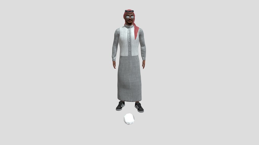 Talking Rigged Arab Man