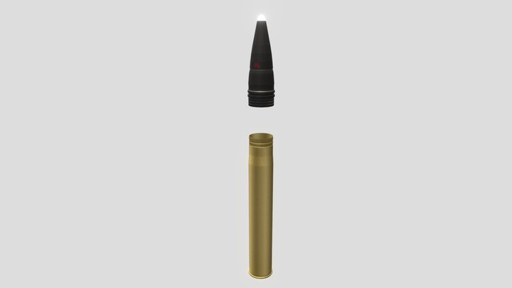 PzGr39 shell for KwK-36 3D Model