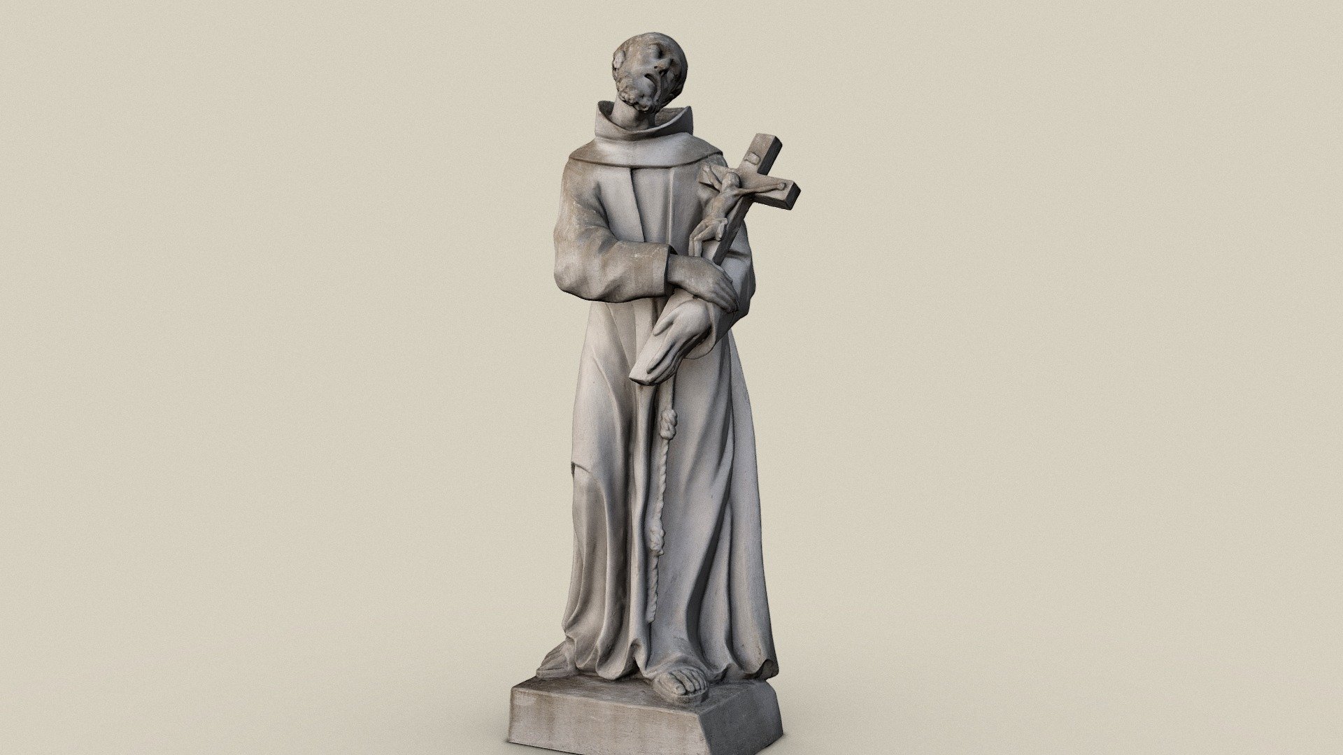Franz von Assisi — Sketchfab embed 3D viewer