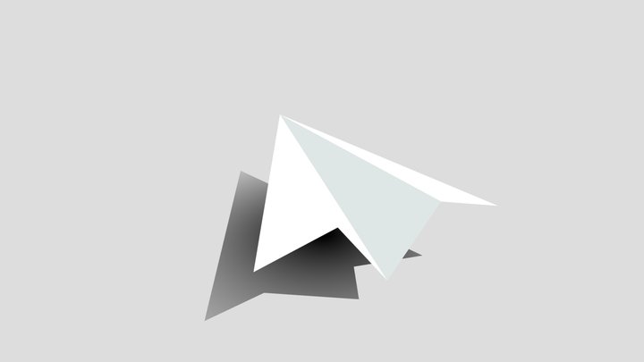 Paper Airplane 3D Model