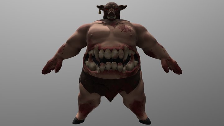 Gluttony Character Sculpt 3D Model