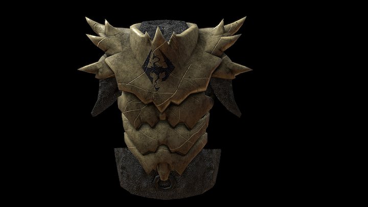 Dragonscale Armor Retexture 3D Model