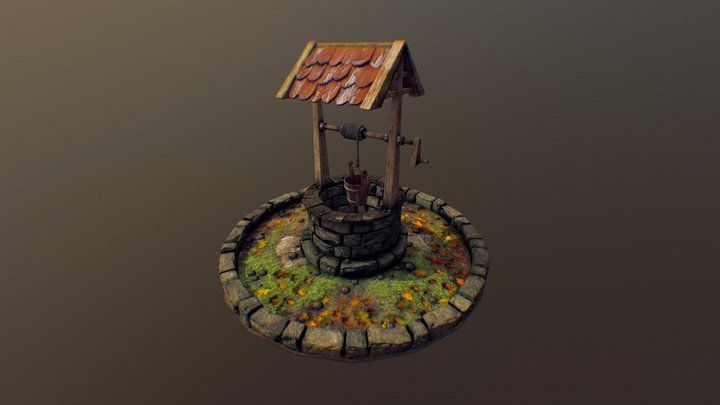 Old wishing well 3D Model