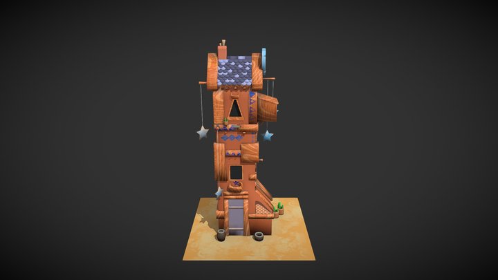 Moon House 3D Model