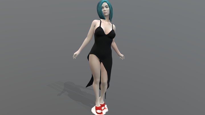 sexy_girls_Painter_BL 3D Model