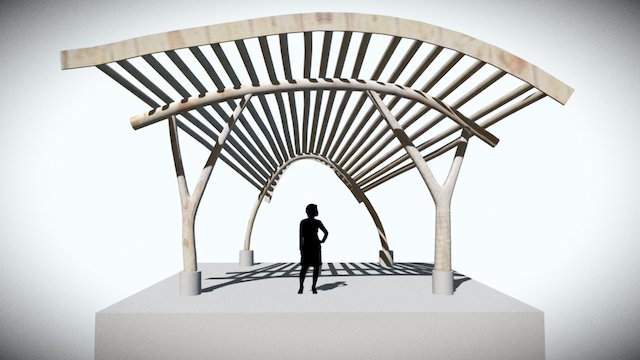 WholeTrees Band Shell 3D Model
