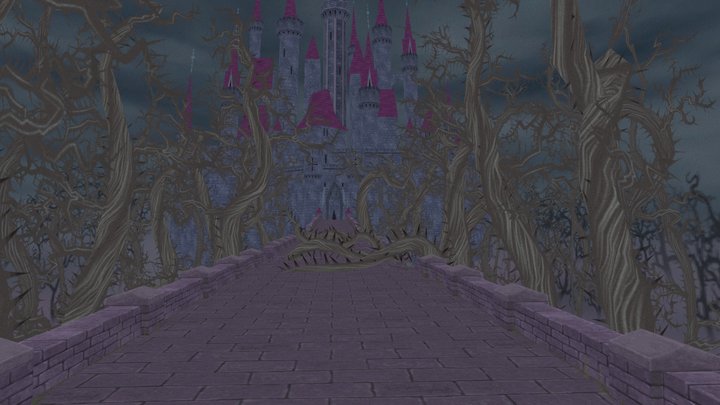 Princess Aurora's Cursed Castle – Modello 3D gratuito STL