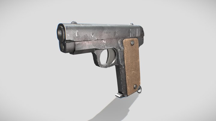 1914 Spanish "Ruby" Pistol 3D Model