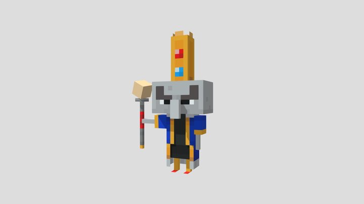 Minecraft  Dungeons  Arch-Illager 3D Model
