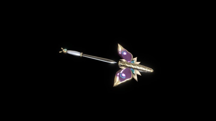 Dagger Butterfly 3D Model