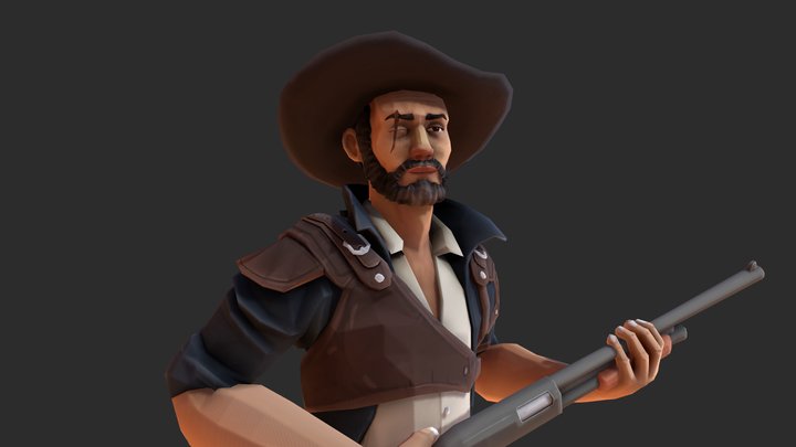 cowboys coyote 3D Model