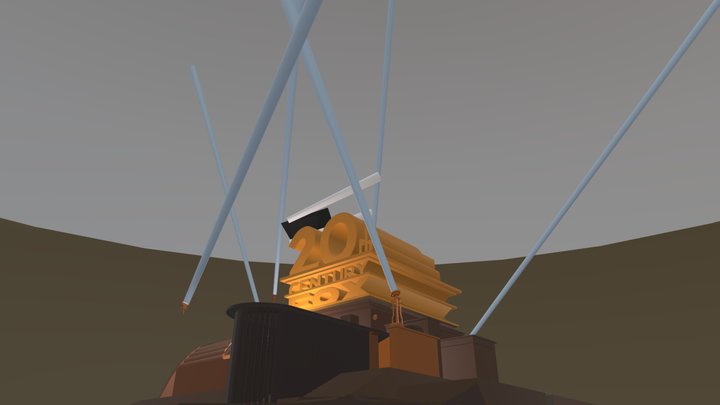 20th Century Fox 1994 Logo V8 (SubGamejolt) 3D Model