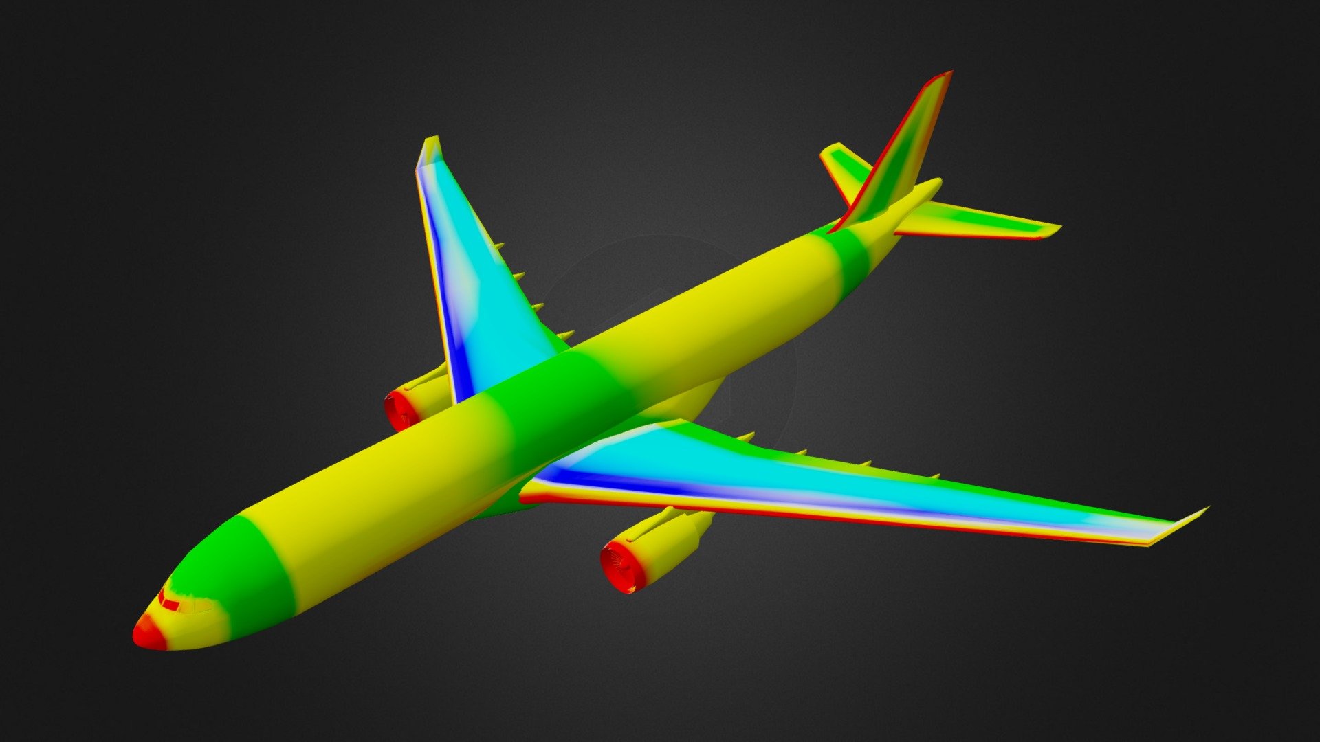 Multi-Coloured Aircraft - 3D model by Kanedog (@Kane33) [4c89fde ...