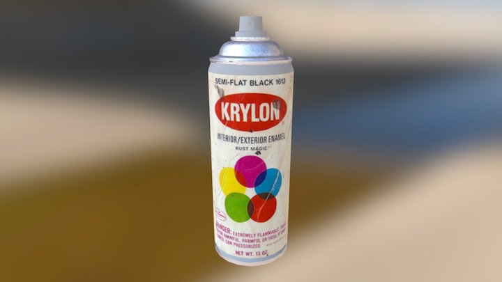 Spray Paint Can 3D Model