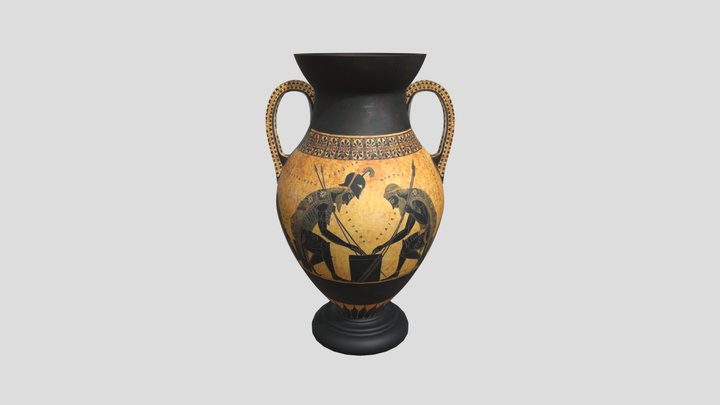 Vaso de Aquiles y Áyax 3D Model