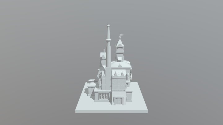 Building Factory city victorian age 3D Model