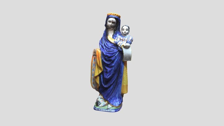 Sainte Vierge - Faience 3D Model