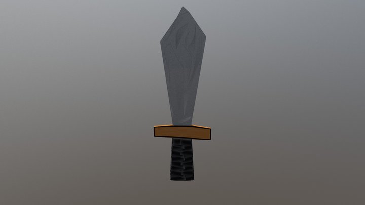 Cardboard Sword 3D Model