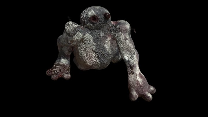 Trash Golem_Walk 3D Model