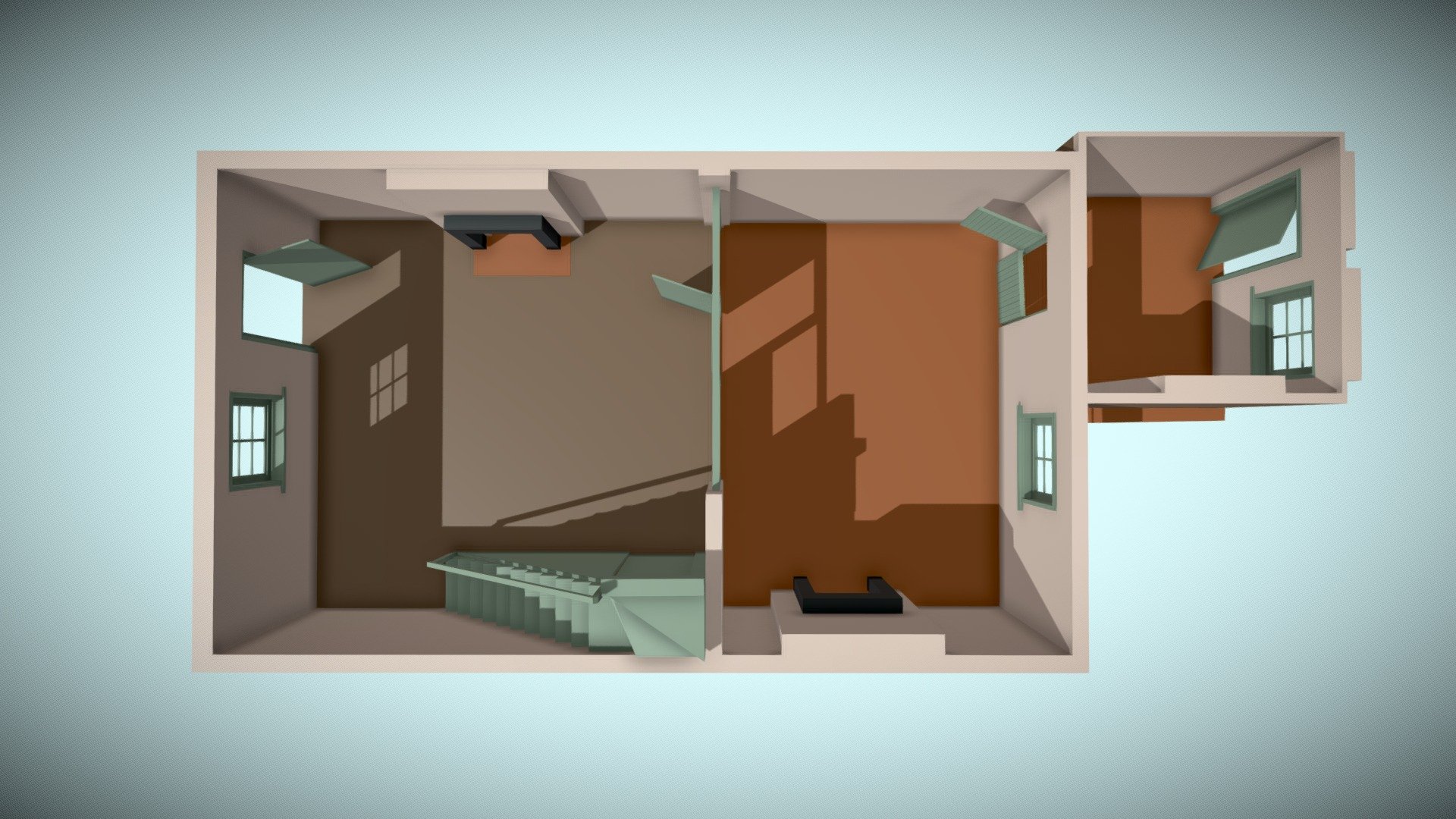 INT. CLIFF HOUSE - GROUND FLOOR