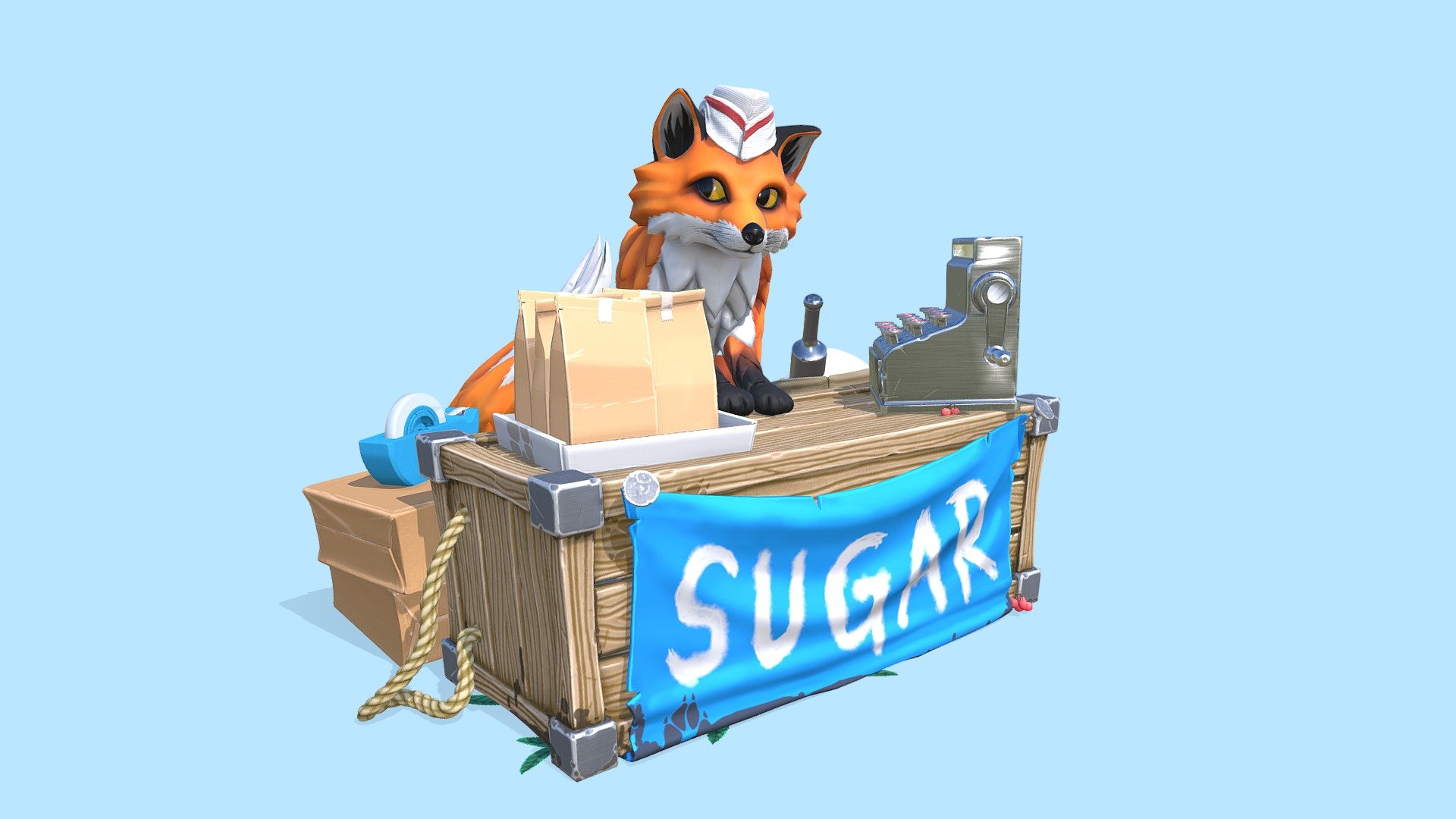 A Fox Selling Sugar