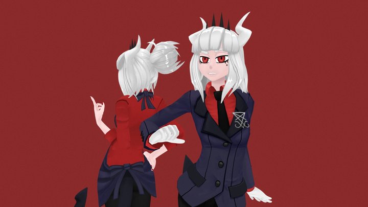 Lucifer from Helltaker 3D Model