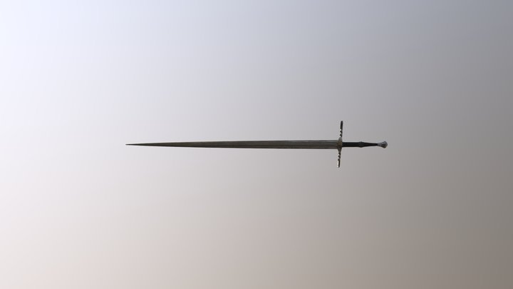 Witcher 3 Steel Sword 3D Model