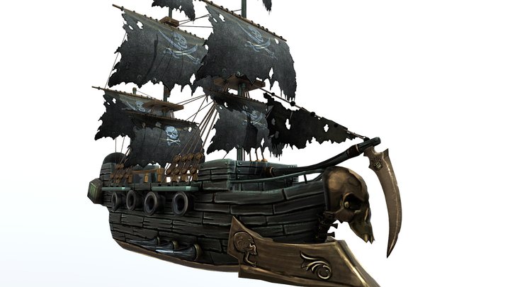 Ghost Ship 3D Model