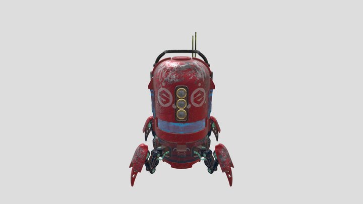Spiderbot-MEDA 110- Winter 24 - SubstancePainter 3D Model