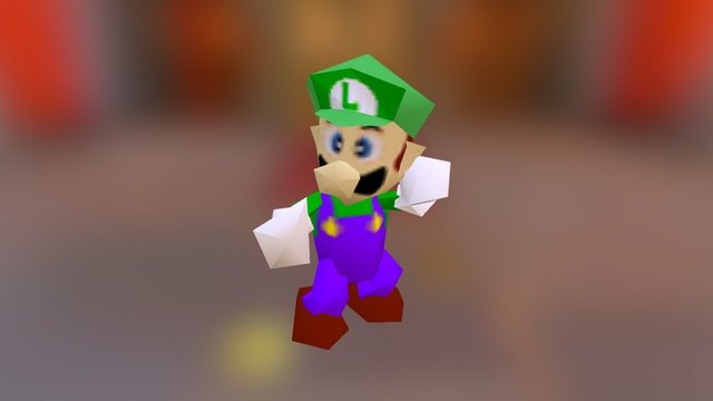 Luigi (Super Smash Bros 64) 3D Model