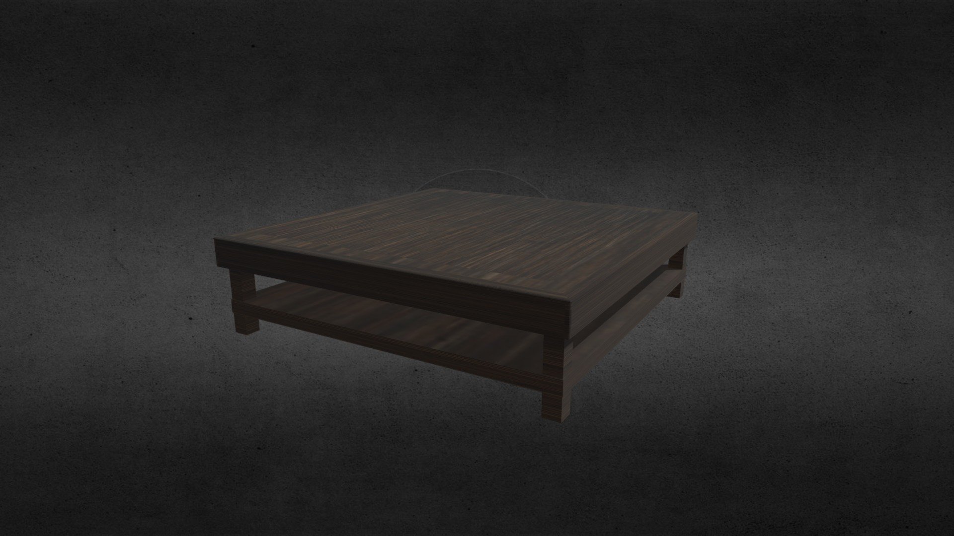 Low Square Wood Table