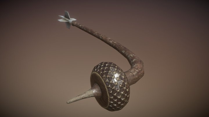 Tusken Raider Gaffi Stick 3D Model